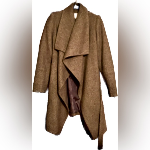 Michael Kors WOOL long pea coat XS wrap - Picture 2 of 9